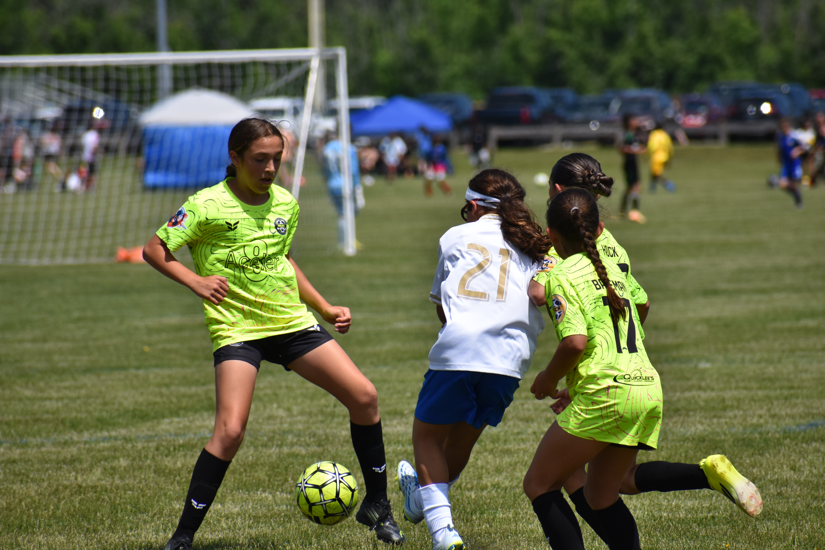 Aceler8 FC players in action